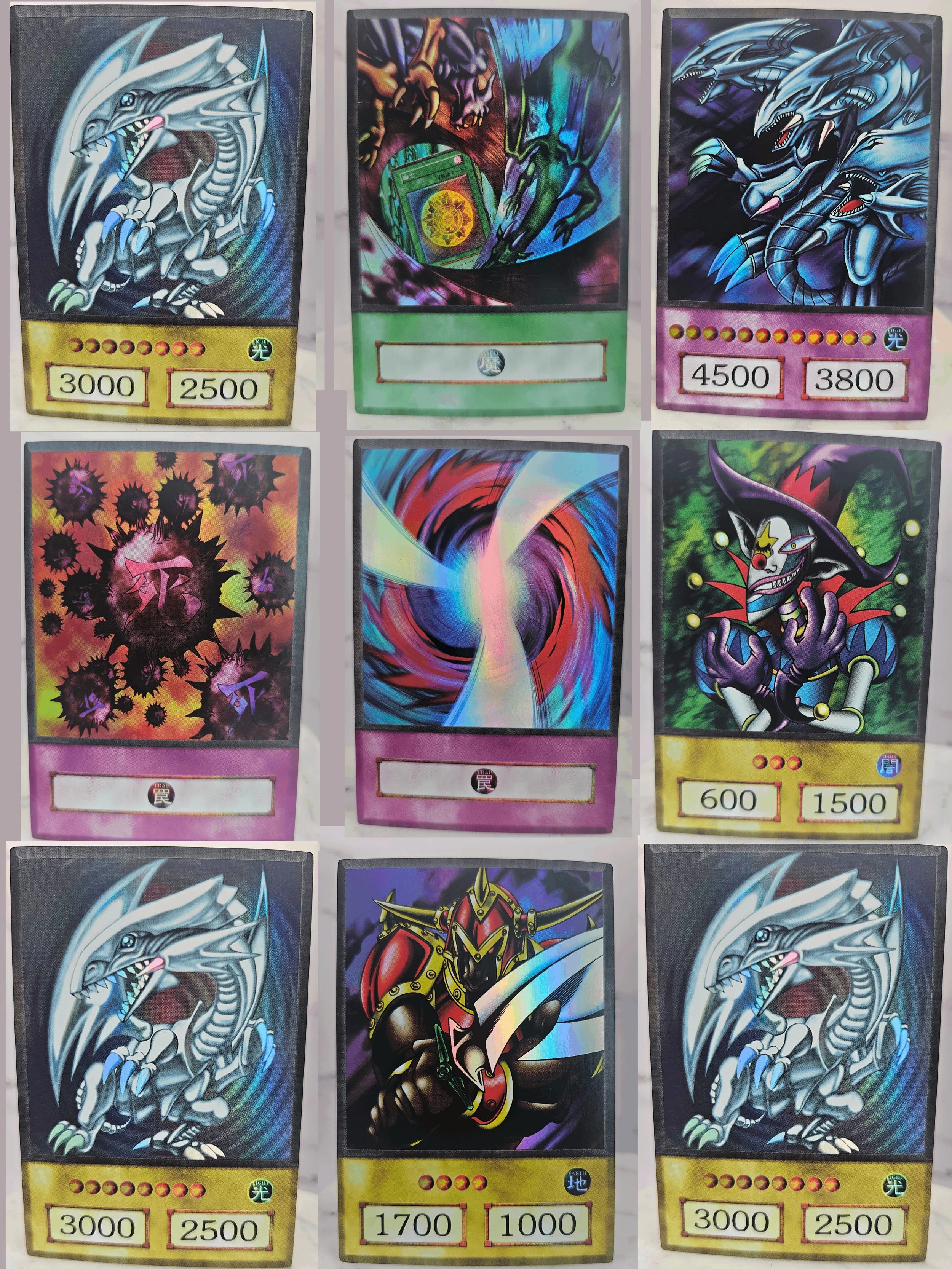 Kaiba Yugioh Anime Style Cards: Blue-Eyes White Dragon